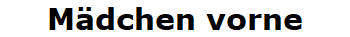 M�dchen vorne
