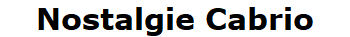 Nostalgie Cabrio