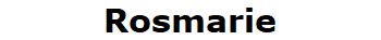Rosmarie